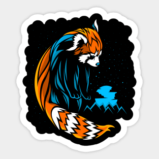 Tribal Red Panda Sticker